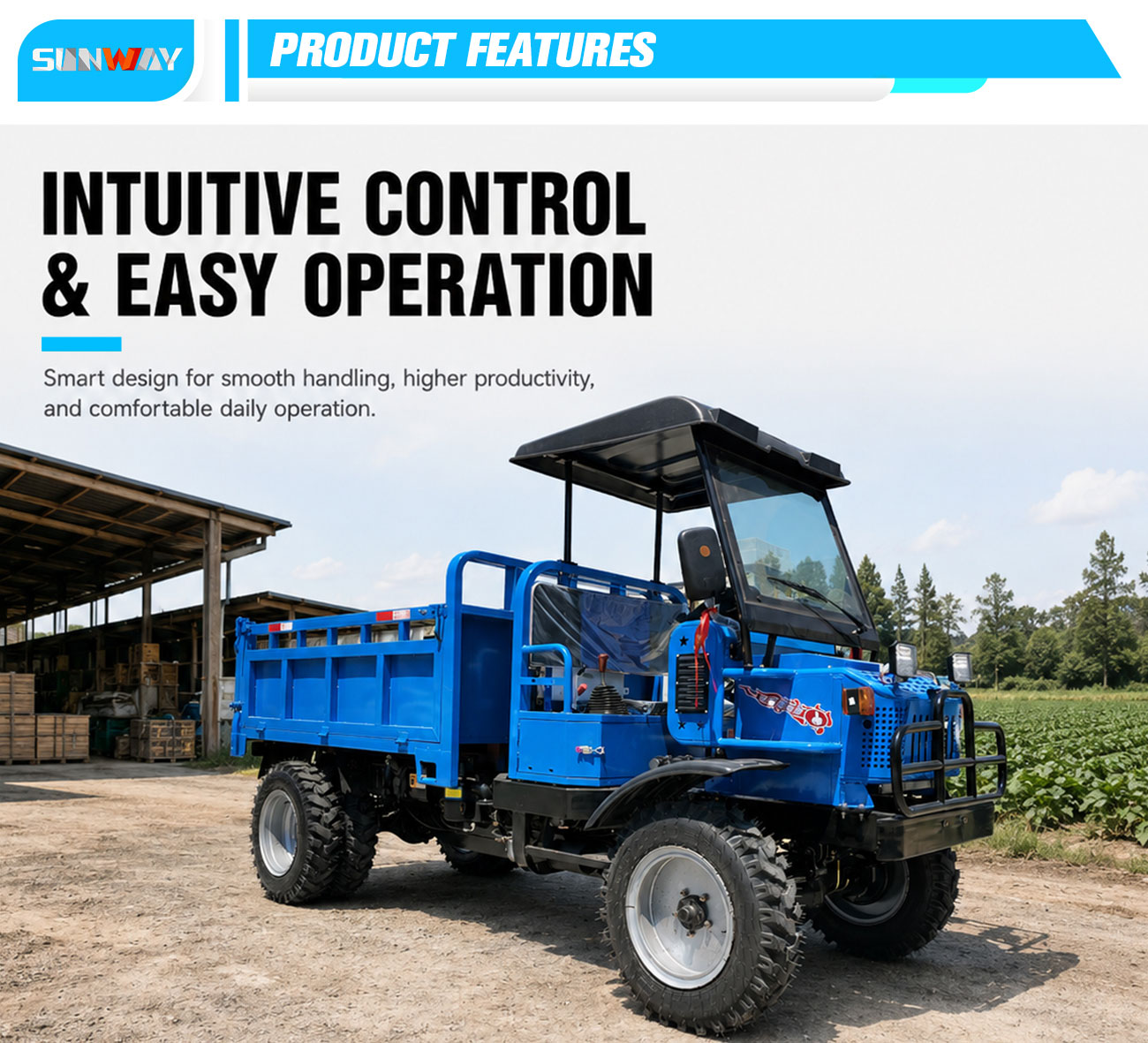 Vehículo Todoterreno UTV 4x4 d - Agriculture Farming Work reseña y precio
