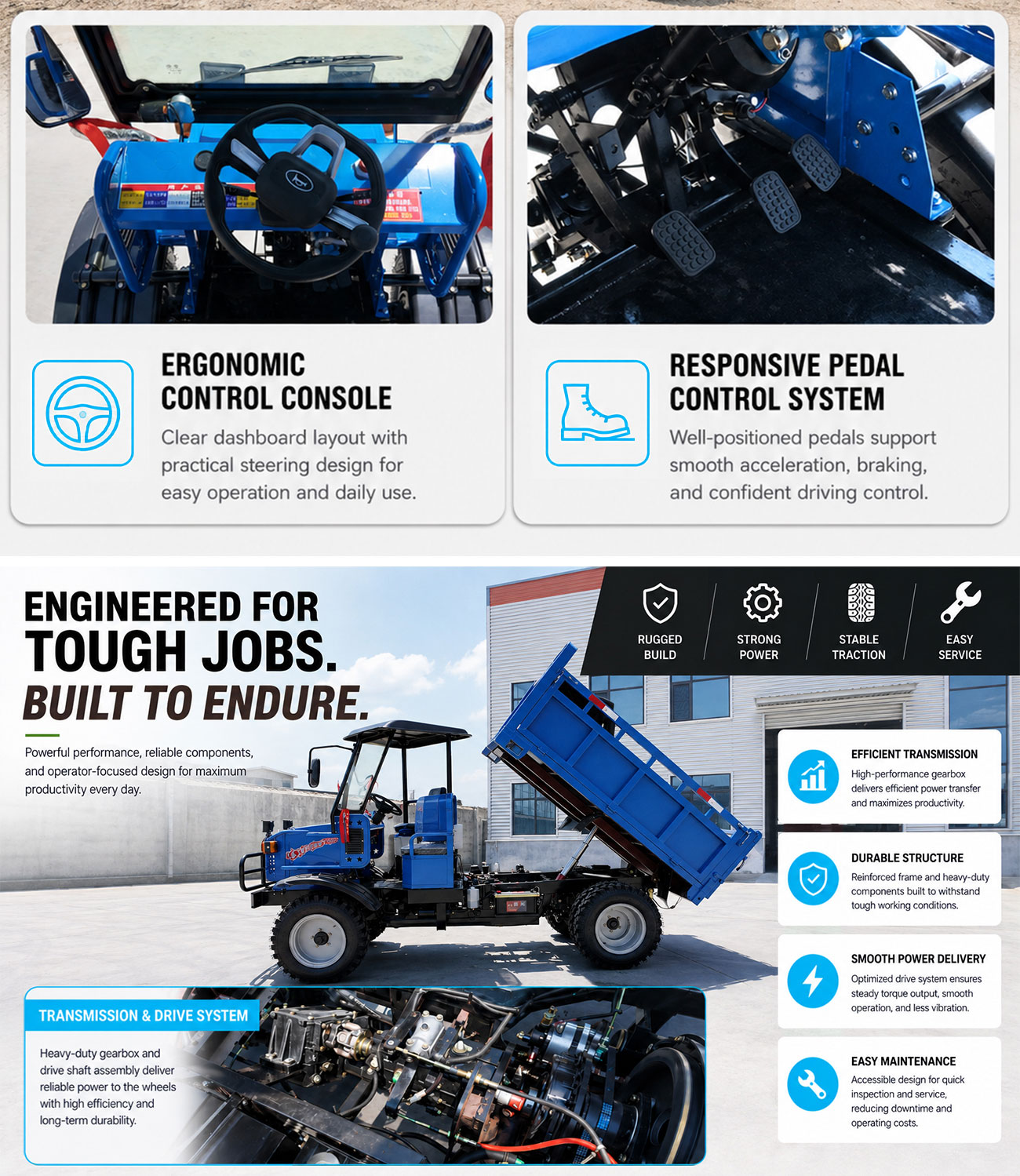 Vehículo Todoterreno UTV 4x4 d - Agriculture Farming Work reseña y precio