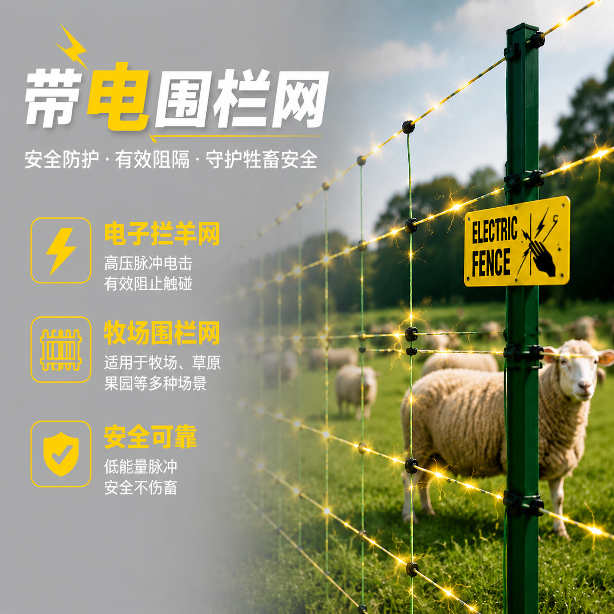 Red de cerca eléctrica de 50 m - Farming A reseña y precio