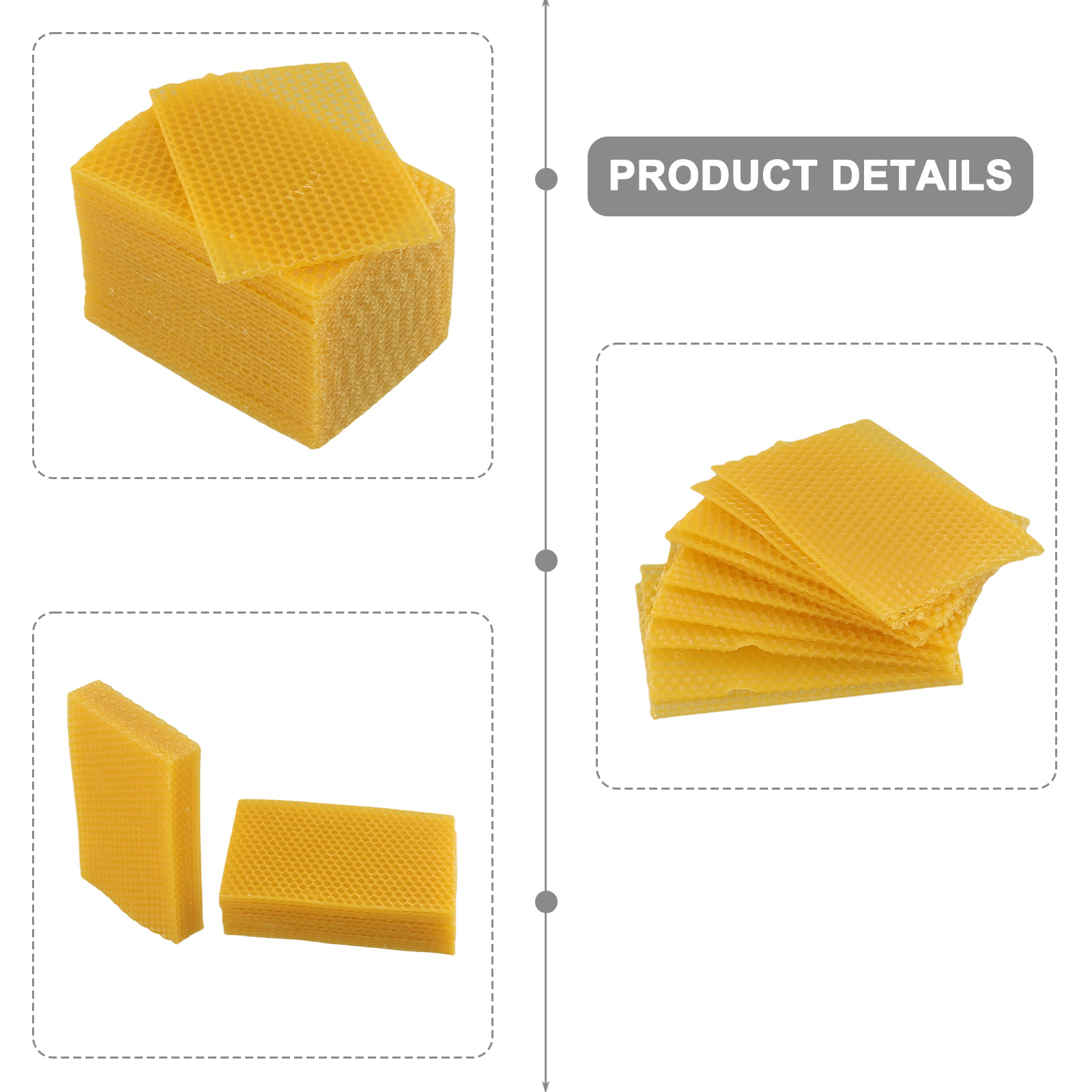 Marcos de cera para colmenas d - Beehive Frame Wax reseña y precio