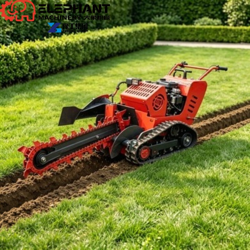 Zanjadora sobre orugas, máquin - Farming Agriculture Project reseña y precio